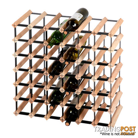 42 Bottles Timber Wine Rack Wooden Shelf Cellar Storage Vintry Stand Cabinet