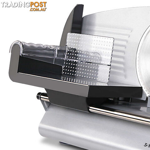 150W Electric Meat Slicer Ham Deli Cheese Bread Stainless Steel Blade Silver