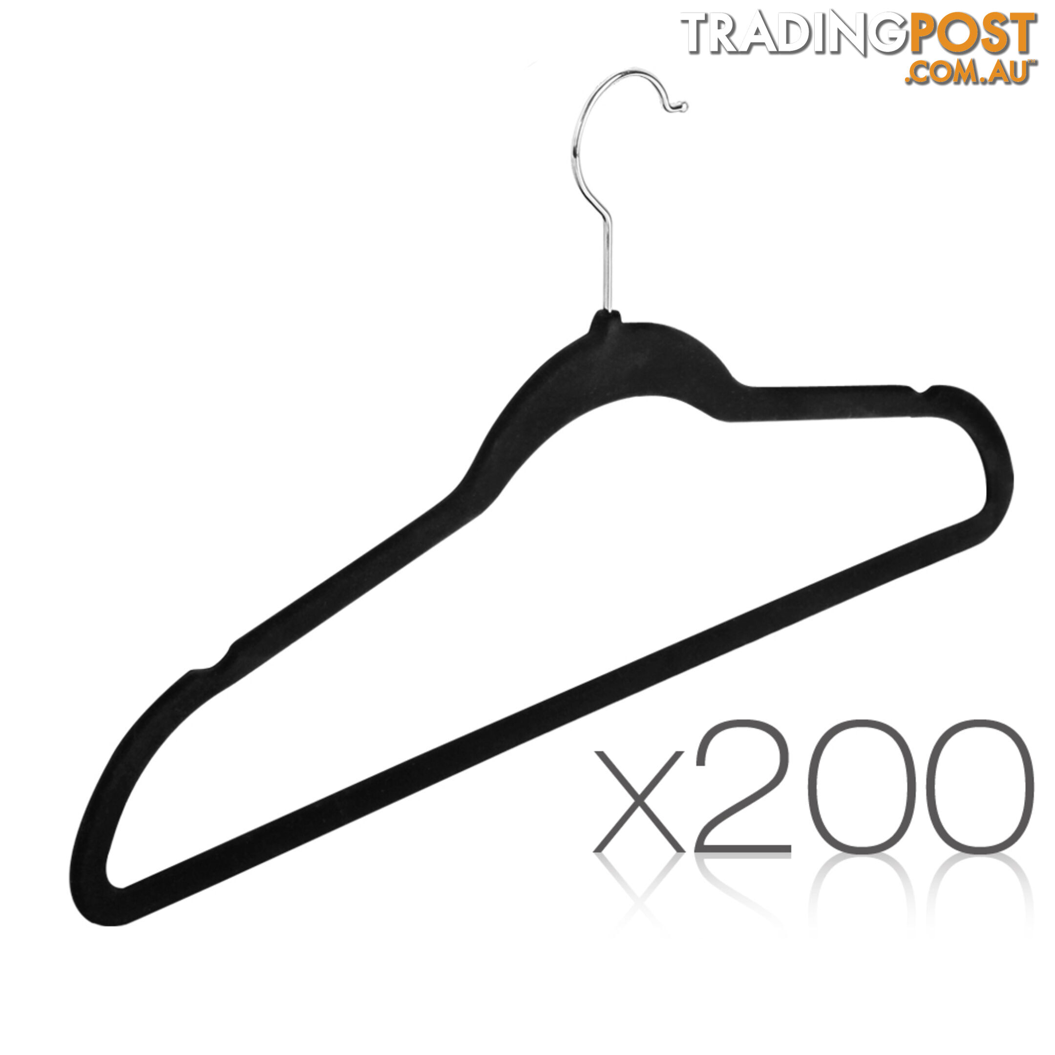 Set of 200 Velvet Coat Hangers