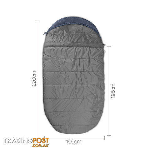 Wesshiorn Pebble-shaped Extra Large Sleeping Bag Navy