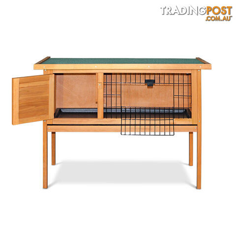 Rabbit Hutch with Hinged Lid