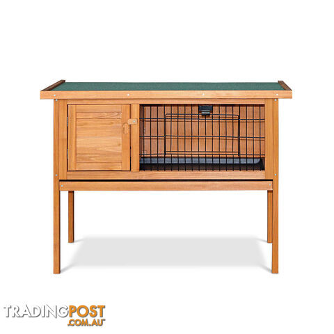 Rabbit Hutch with Hinged Lid