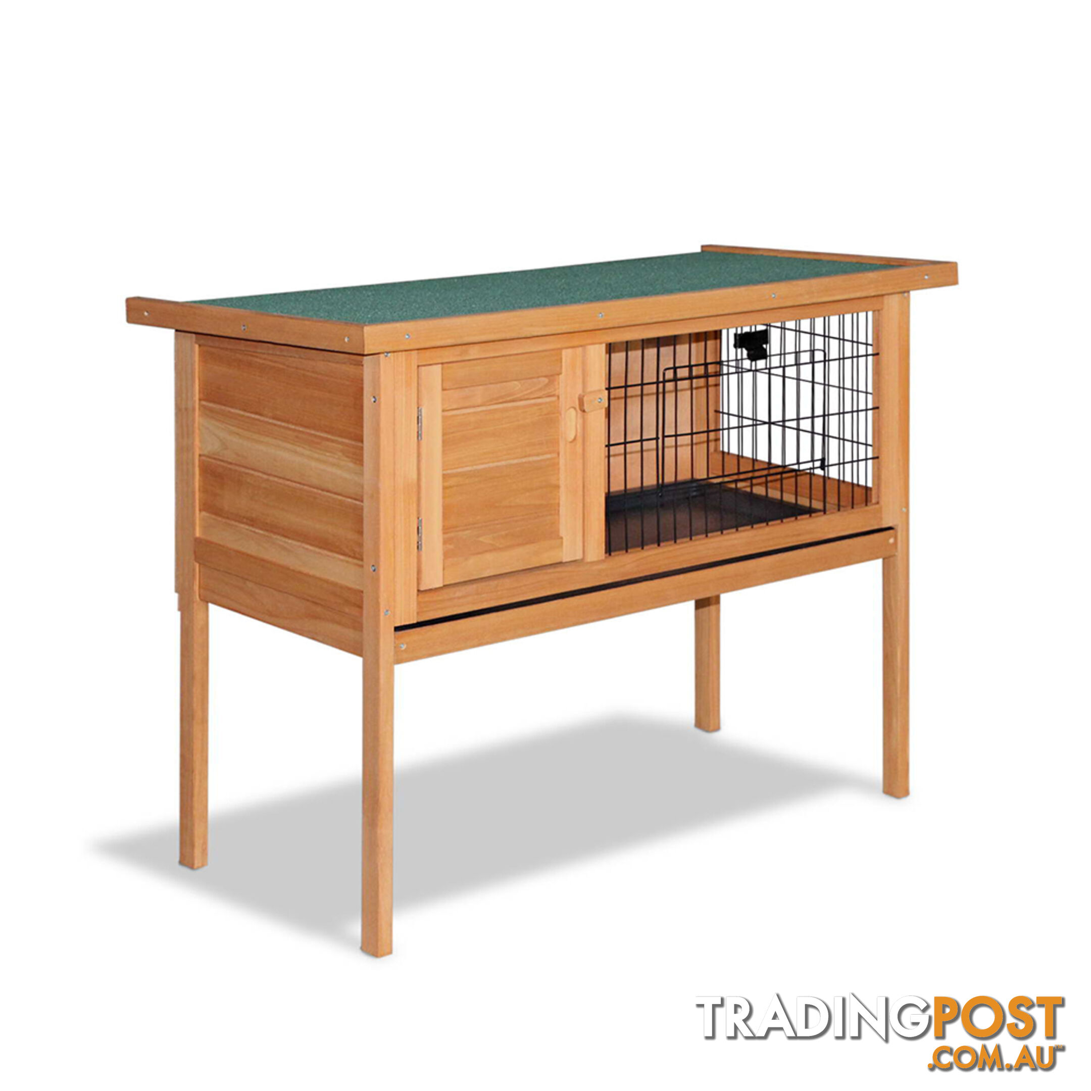 Rabbit Hutch with Hinged Lid