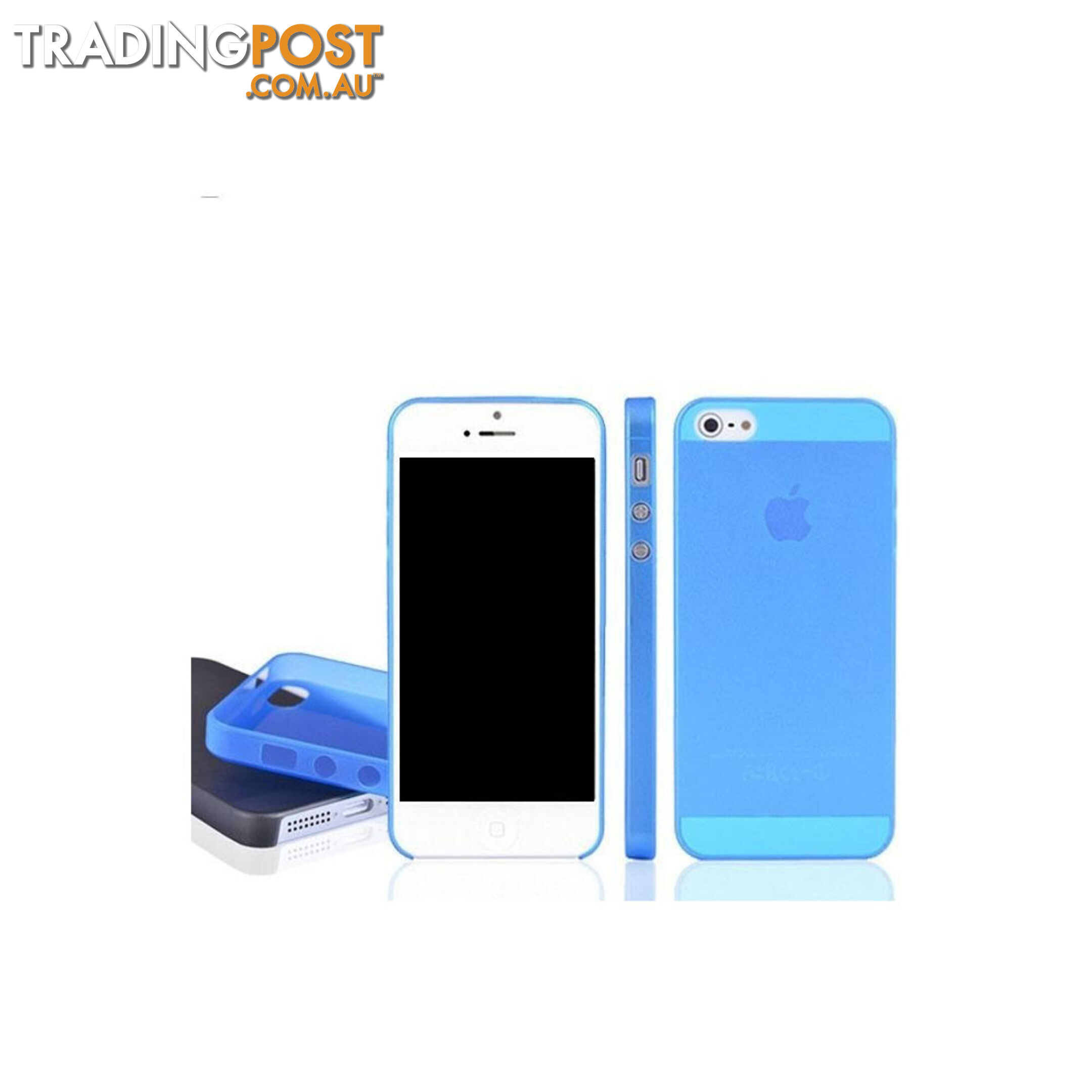 Slim Frosted Clear Soft Case Cover Accessories Blue For iPhone 6 Plus 5.5 inch