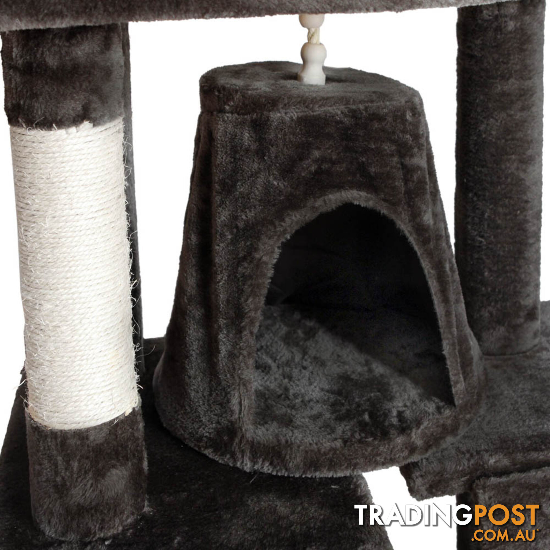 Cat Scratching Poles Post Furniture Tree 193cm Dark Grey