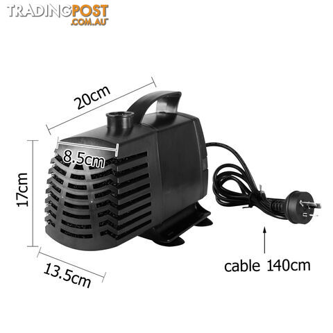 5000LPH Aquarium Fountain Pond Submersible Aqua Marine Water Pump Fish Tank - photo 2 of 8