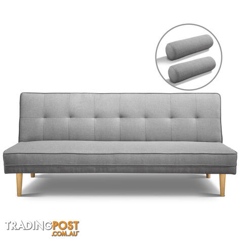 3 Seater Faux Linen Fabric Sofa