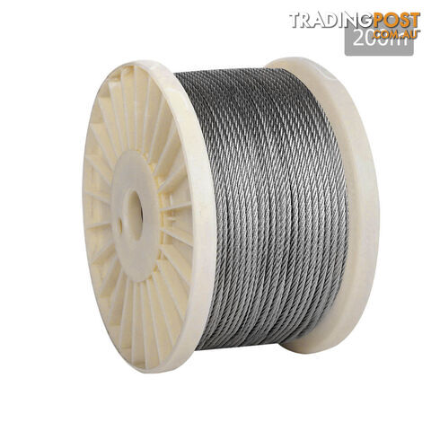 316 Marine Stainless Steel Wire Rope 7x7 Balustrade Decking Fence Cable 200M