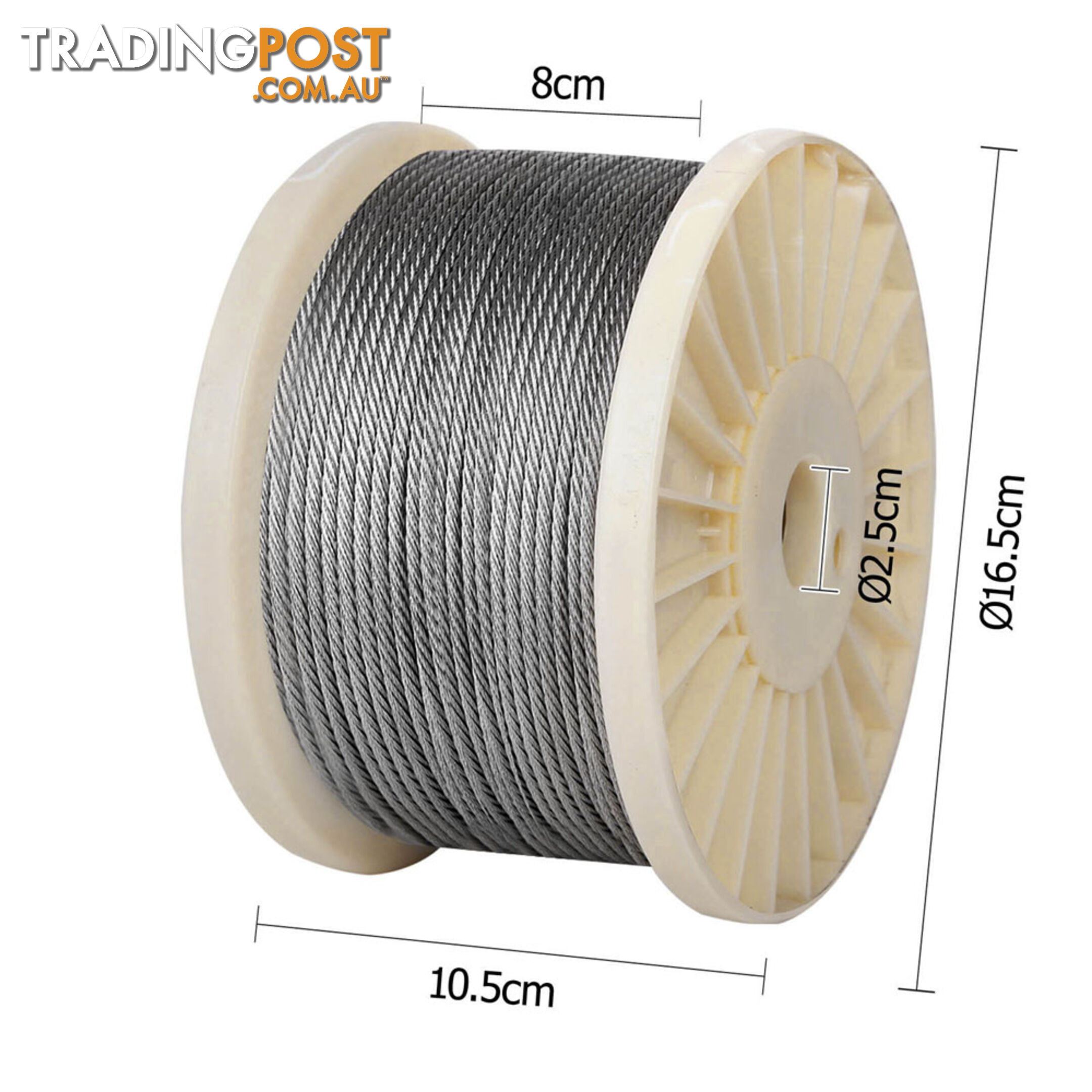 316 Marine Stainless Steel Wire Rope 7x7 Balustrade Decking Fence Cable 200M