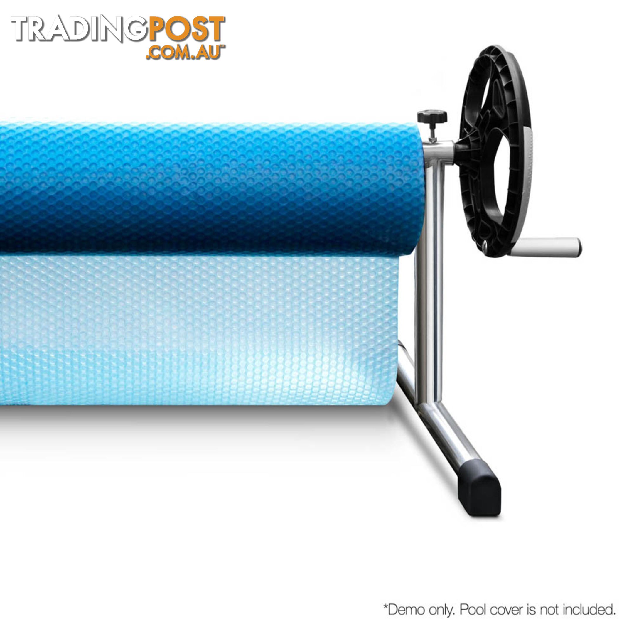 Adjustable Solar Swimming Pool Cover Roller Blanket Reel Non Slip Spin Wheel