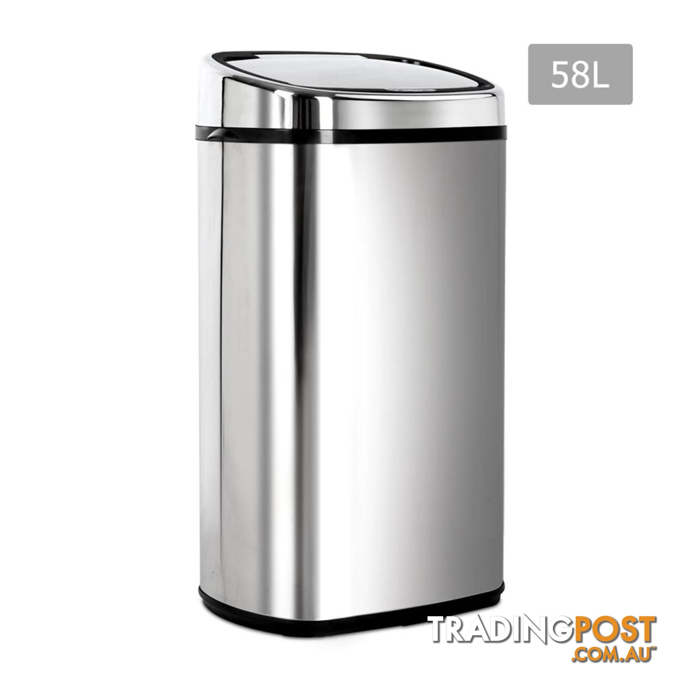 58L Motion Sensor Stainless Steel Rubbish Bin Automatic Kitchen Waste Trash Can