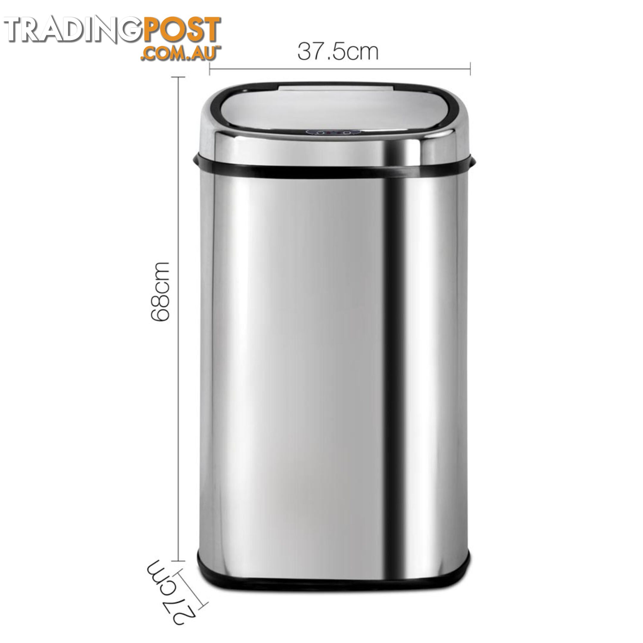 58L Motion Sensor Stainless Steel Rubbish Bin Automatic Kitchen Waste Trash Can