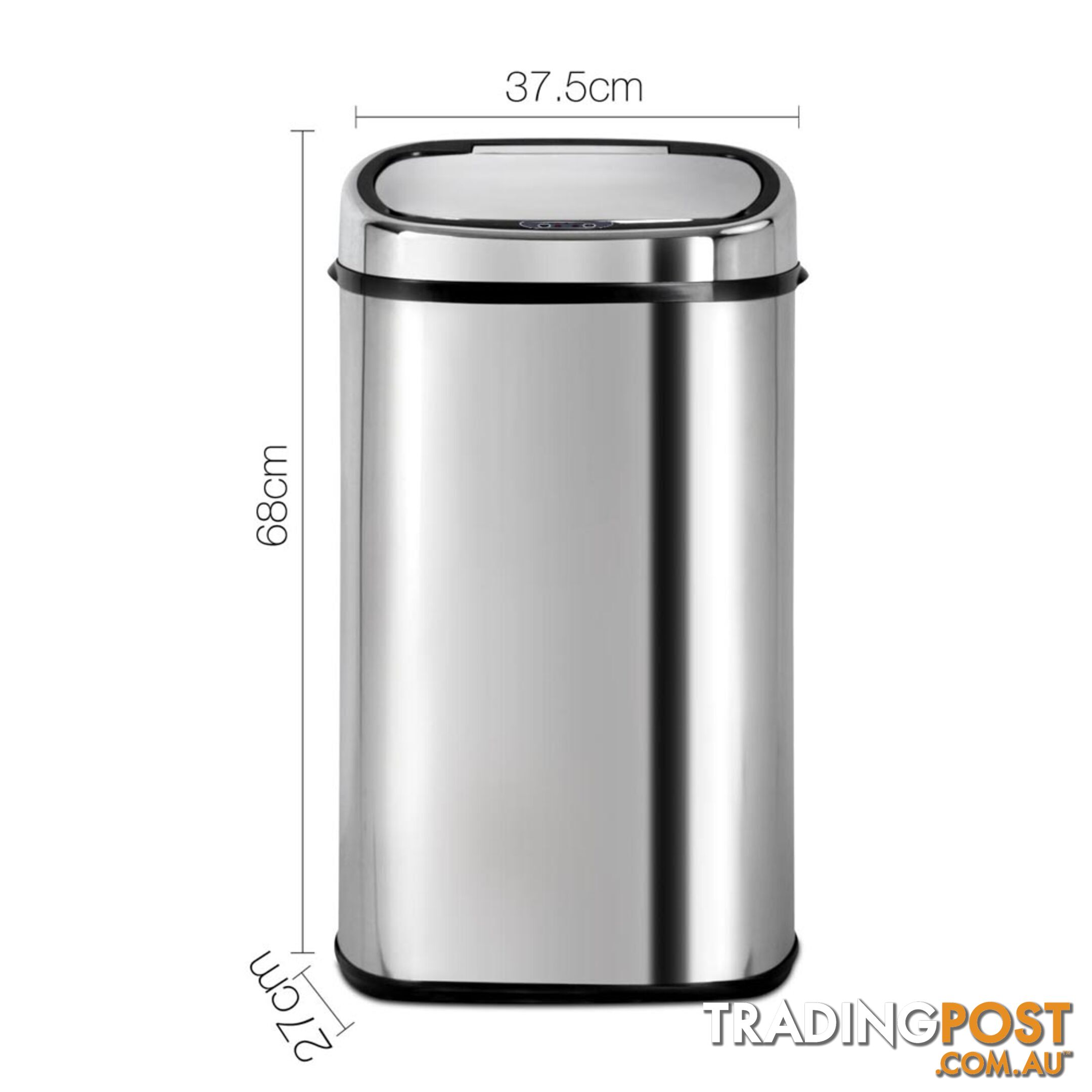 58L Motion Sensor Stainless Steel Rubbish Bin Automatic Kitchen Waste Trash Can