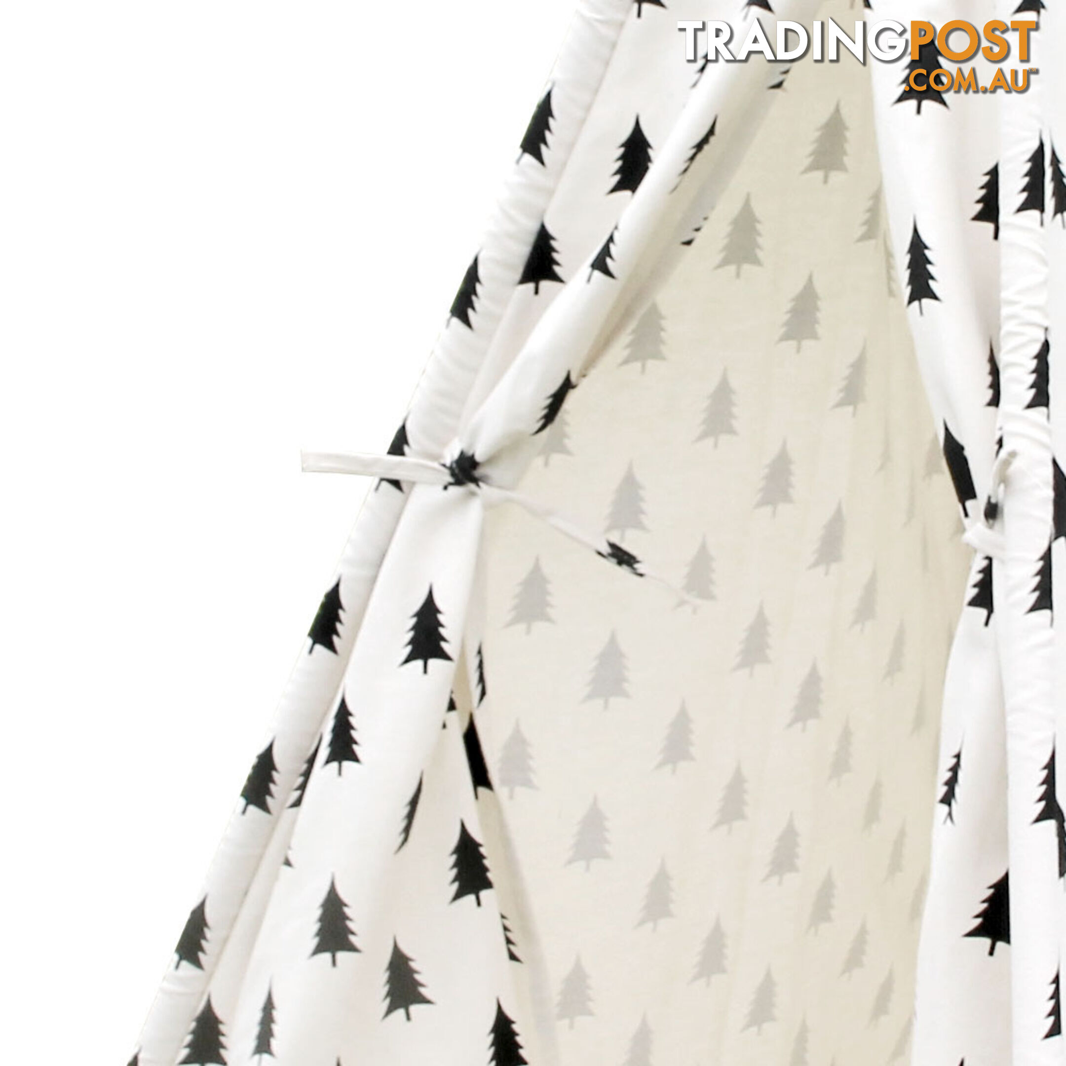 Children Play Tent Kids Teepee Pretend Playhouse Outdoor Indoor Tipi Black White