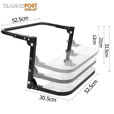 Adjustable Wheel Folding Step Stair Van Truck 4x4 4WD ATV Lift Ladder - photo 2 of 10