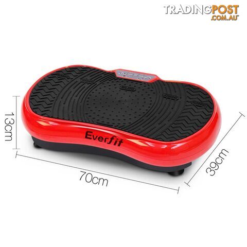 Slim Vibration Plate 1000W Exercise Fitness Massage Body Shape Power Plate Red