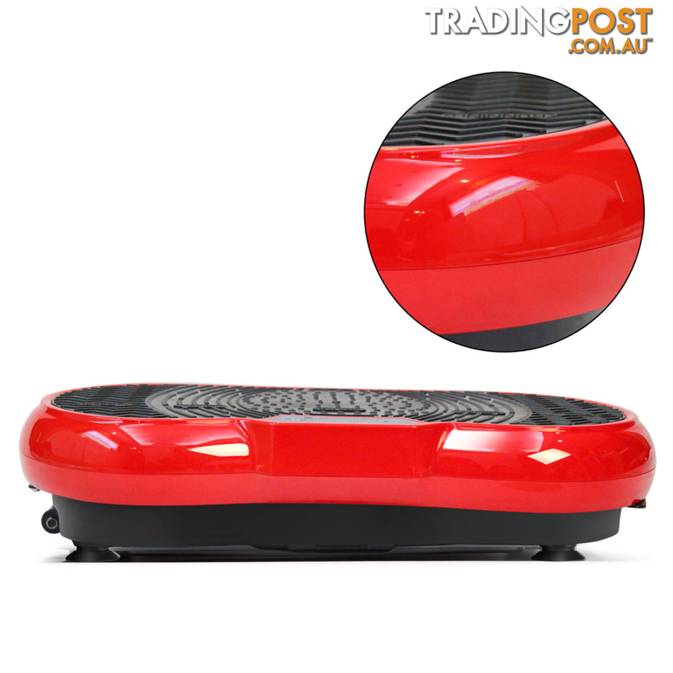 Slim Vibration Plate 1000W Exercise Fitness Massage Body Shape Power Plate Red