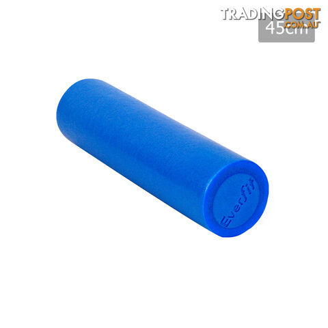 45cm EPE Foam Roller Yoga Gym Pilates Physio Stick Exercise Back Massage Blue