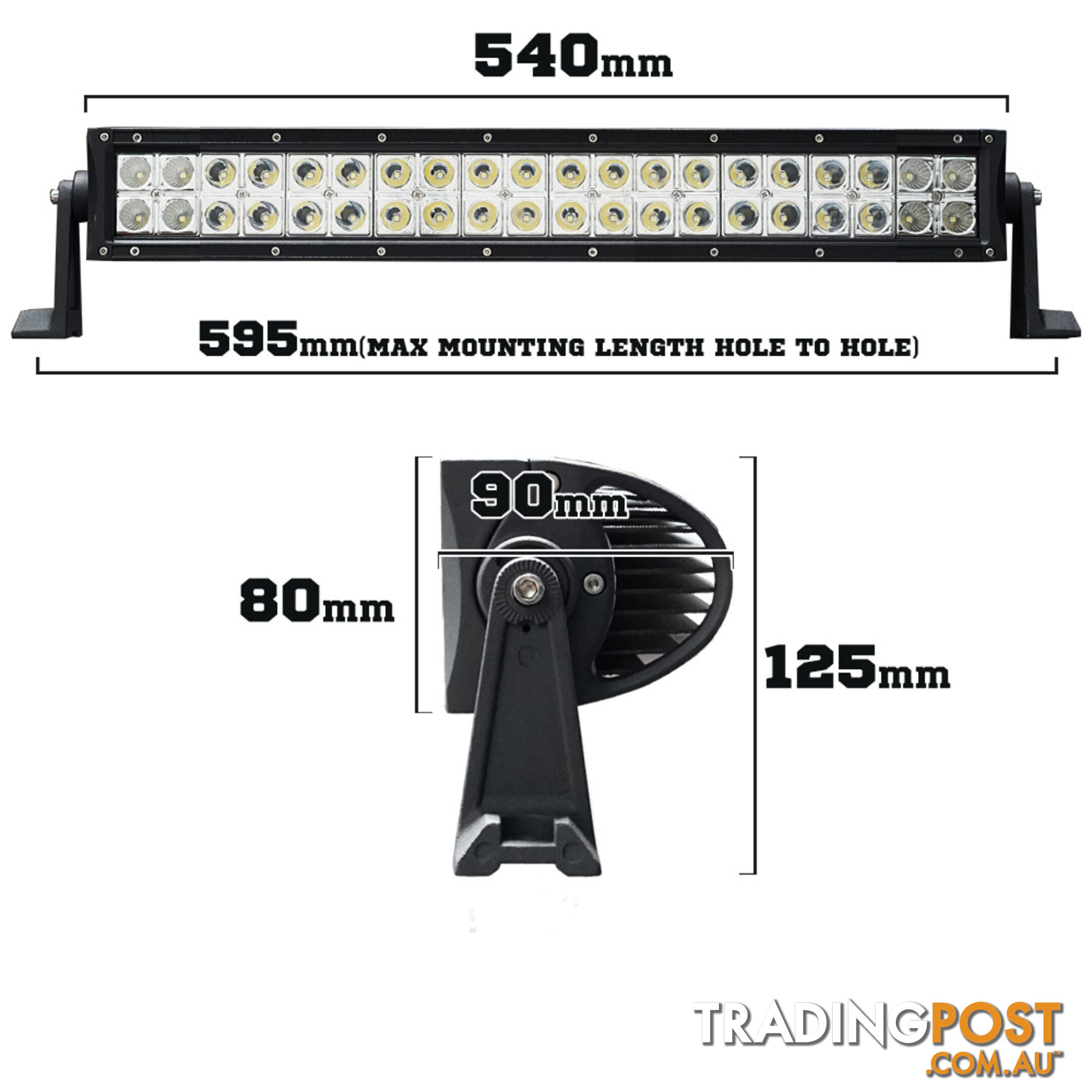 24inch 200W LED Light Bar Spot Flood Combo Offroad Work Driving Philips Lumileds