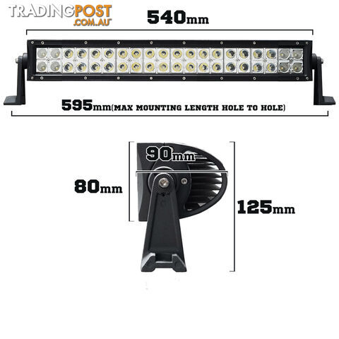 24inch 200W LED Light Bar Spot Flood Combo Offroad Work Driving Philips Lumileds