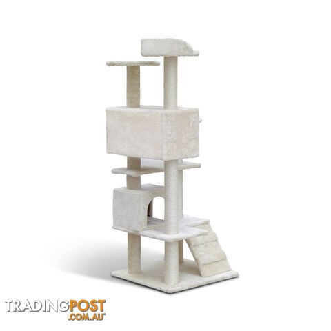 Cat Scratching Post  Tree House Condo 134cm Beige