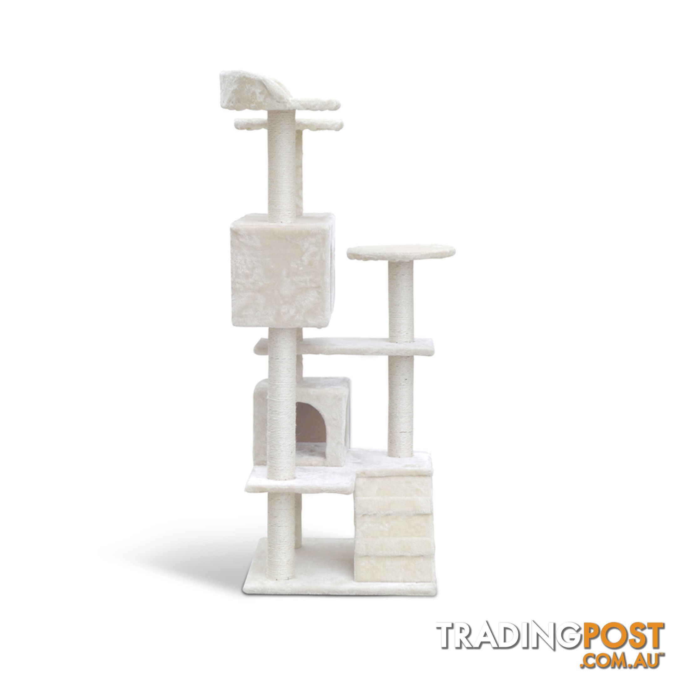 Cat Scratching Post  Tree House Condo 134cm Beige