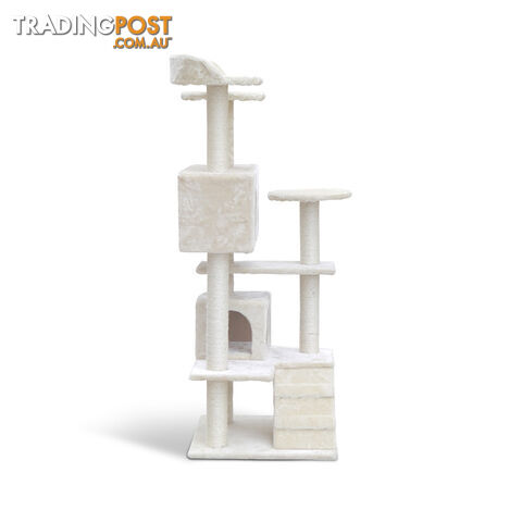 Cat Scratching Post  Tree House Condo 134cm Beige