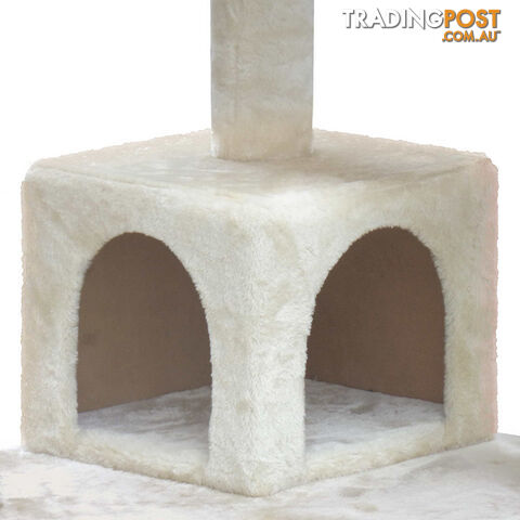 Cat Scratching Post  Tree House Condo 134cm Beige