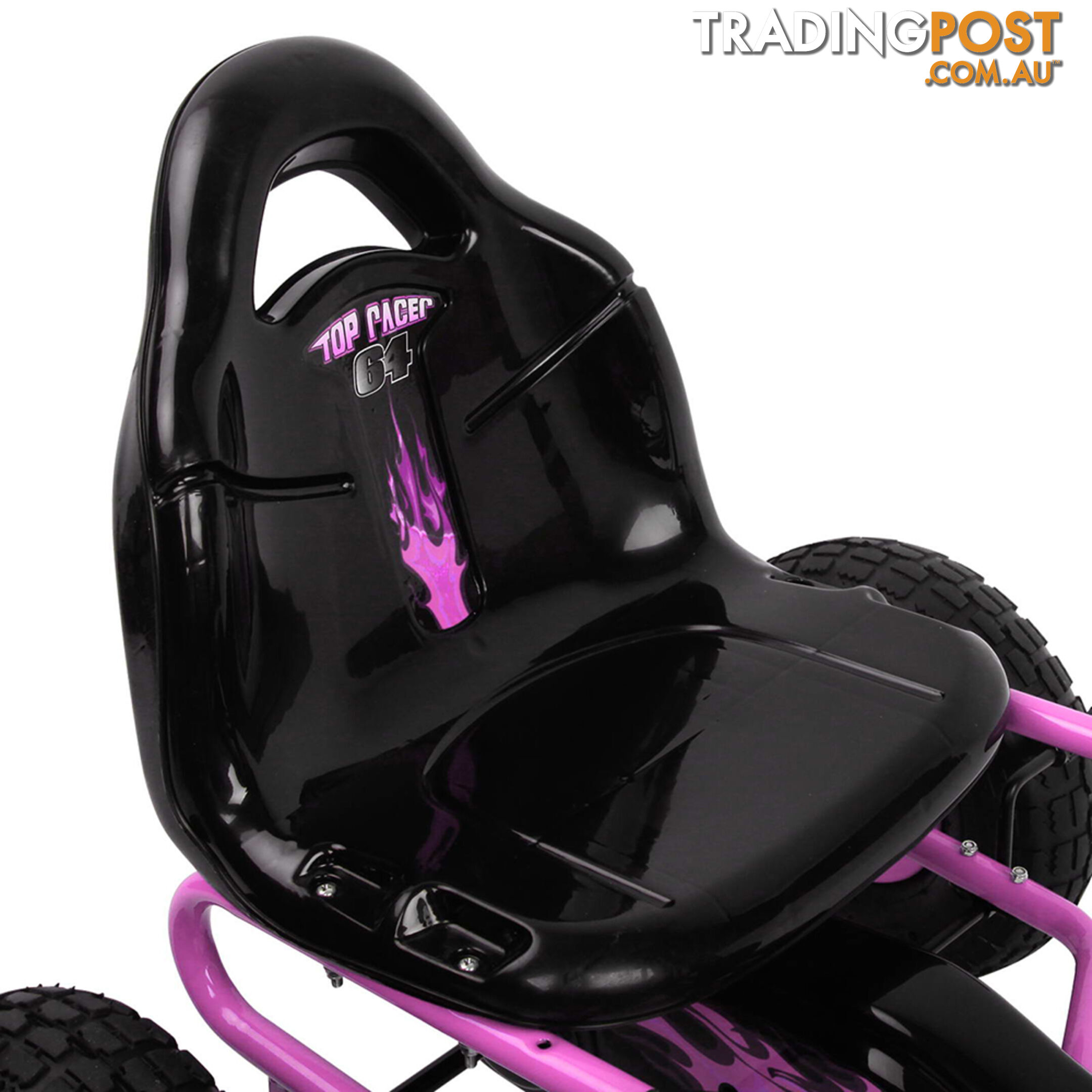 Kids Pedal Go Kart - Pink