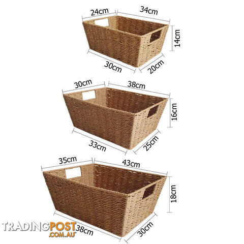 3 Peice Storage Basket Set - photo 2 of 8