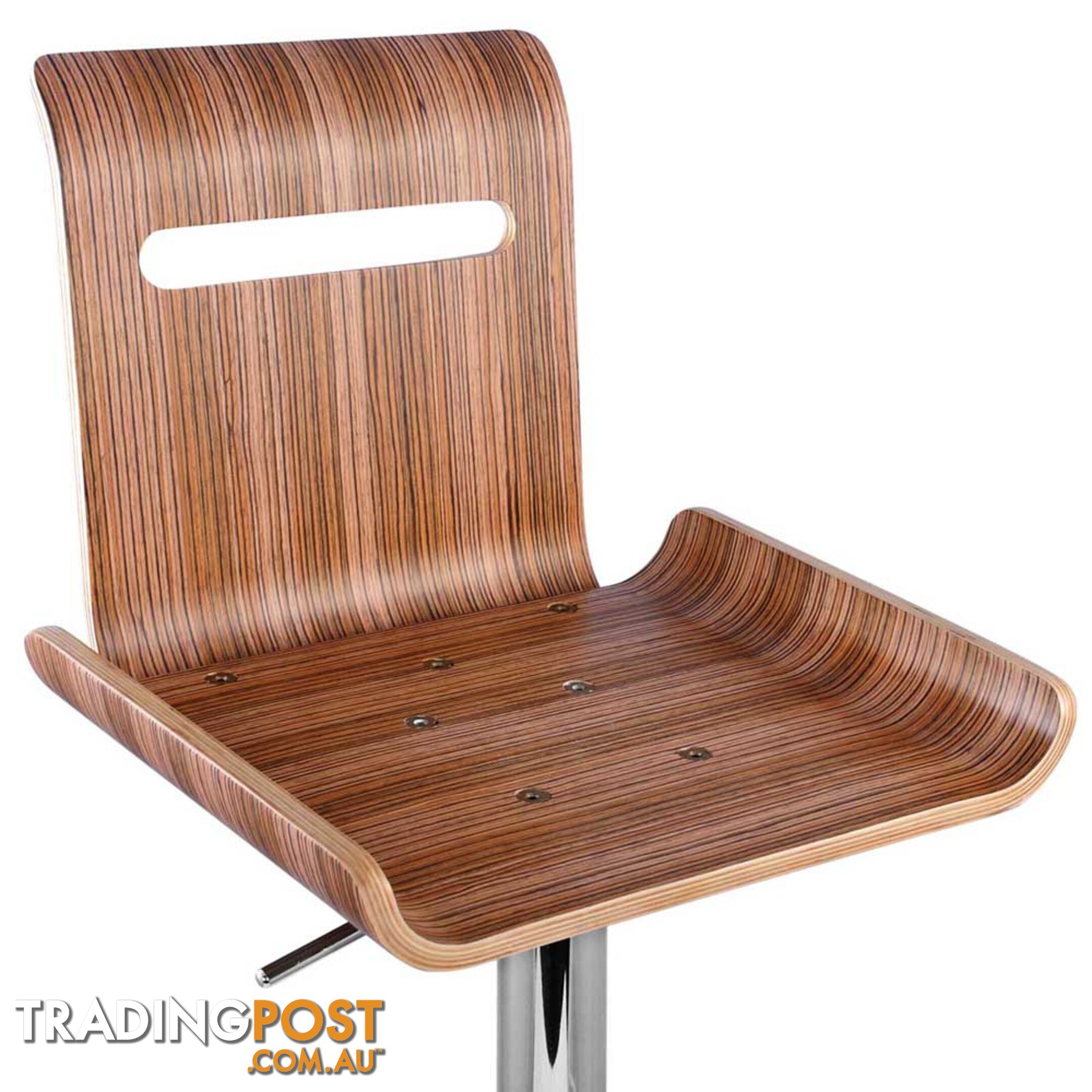 Set of 2 Wooden Bar Stool Kitchen Chair Niomi Natural