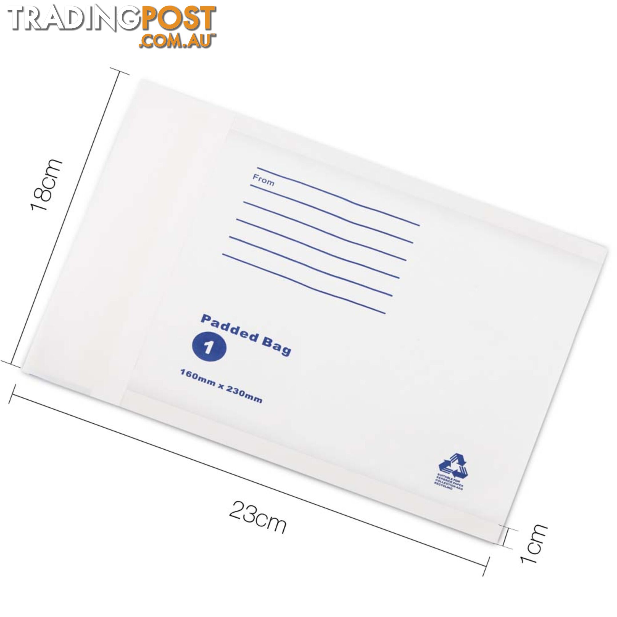 Bubble Padded Mail Envelopes 200pcs 160mm x 230mm