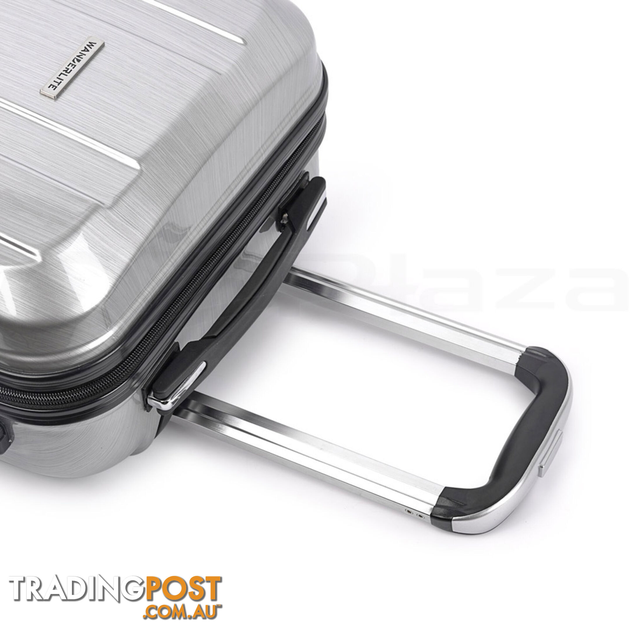 2PCS Travel Luggage Set Hard Shell Super Lightweight Suitcase Carry On Silver