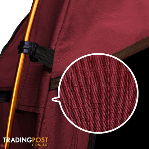 Single Biker Swag Camping Canvas Swags Tent Biking Free Carry Bag Red - photo 5 of 9