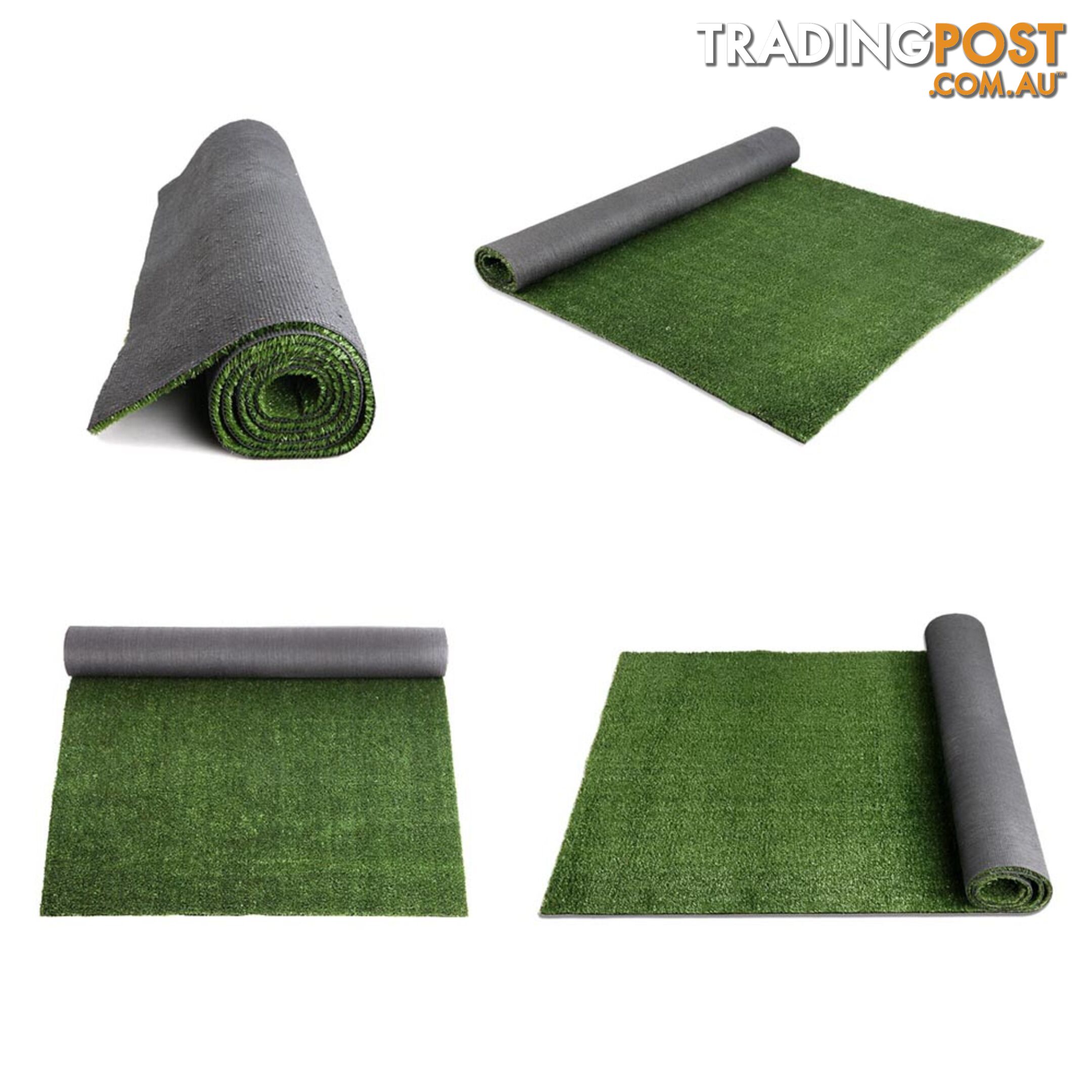 Artificial Grass 10 SQM Polypropylene Lawn Flooring 15mm Olive