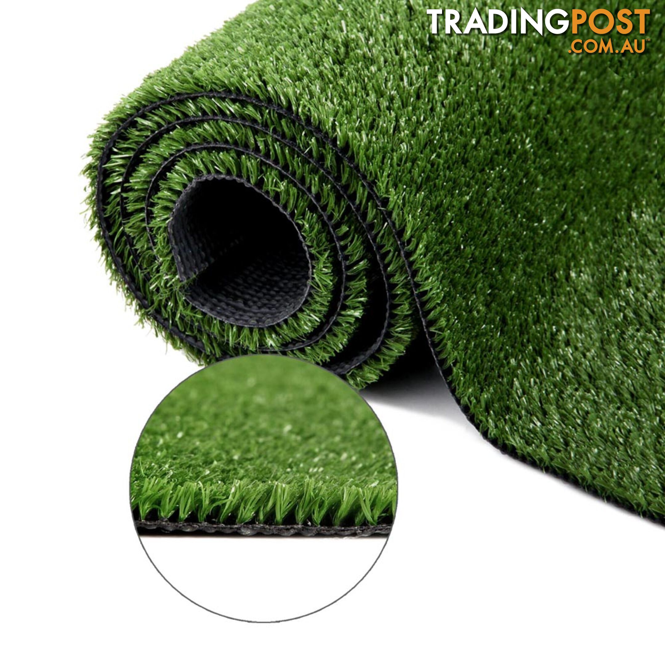 Artificial Grass 10 SQM Polypropylene Lawn Flooring 15mm Olive