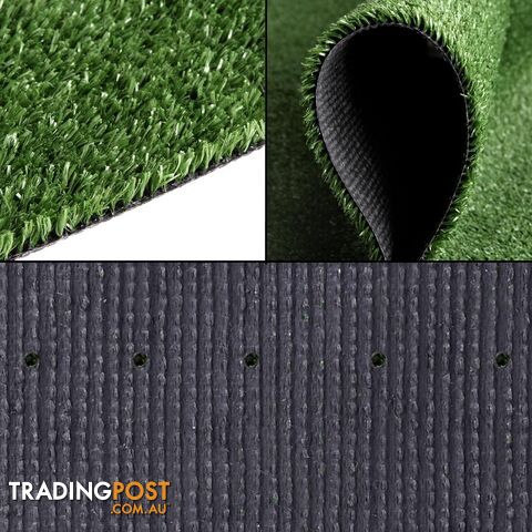 Artificial Grass 10 SQM Polypropylene Lawn Flooring 15mm Olive