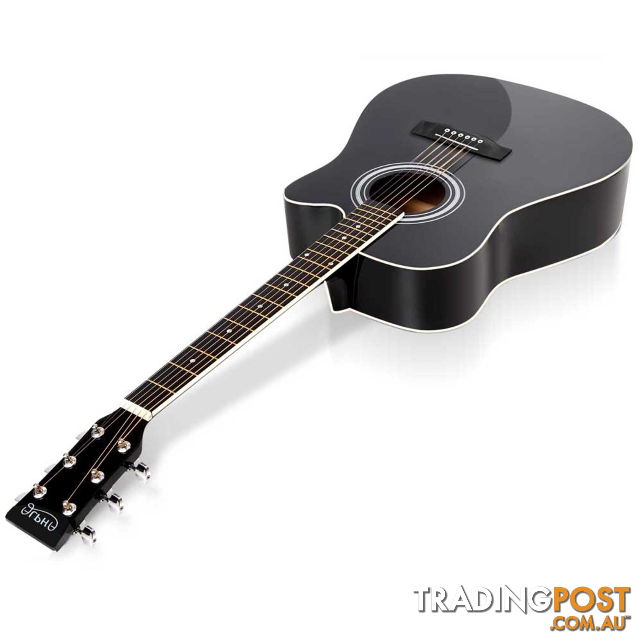 41in Steel-Stringed Acoustic Guitar Black