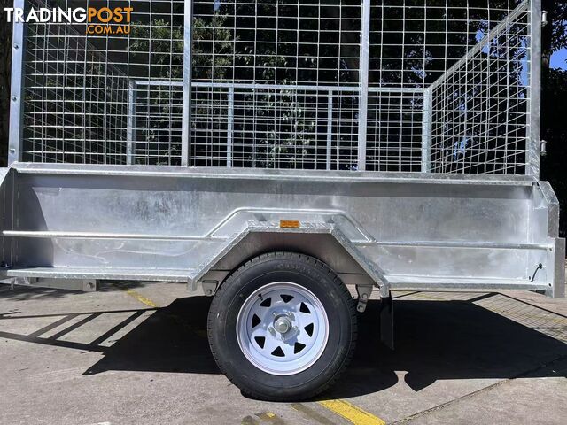 Elstar galvernized box trailer 8x5 high sides tipper with 900mm cage - photo 5 of 7
