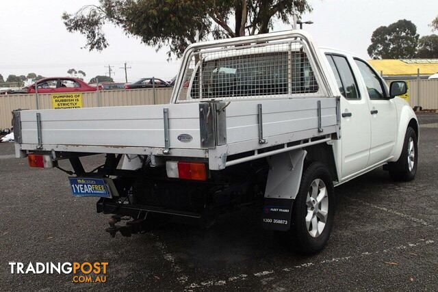 2012 NISSAN NAVARA ST (4X4) D40 MY12 UTE TRAY, 4 DOORS, 5 SEATS