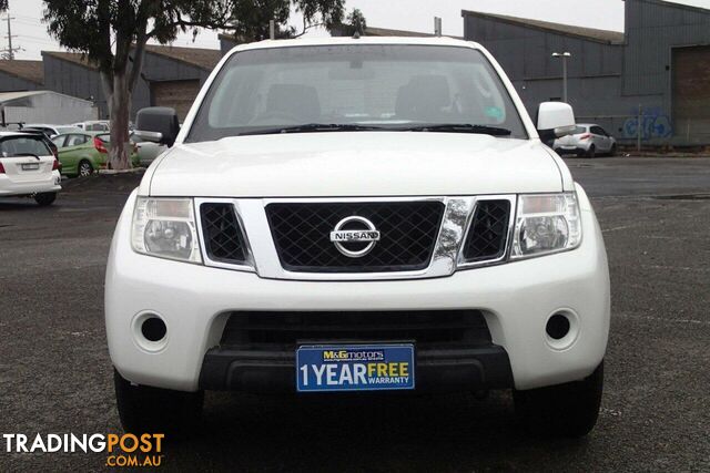 2012 NISSAN NAVARA ST (4X4) D40 MY12 UTE TRAY, 4 DOORS, 5 SEATS