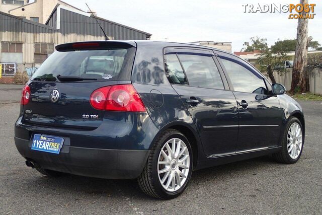 2008 VOLKSWAGEN GOLF GT SPORT TDI 1K MY08 UPGRADE 2 HATCH