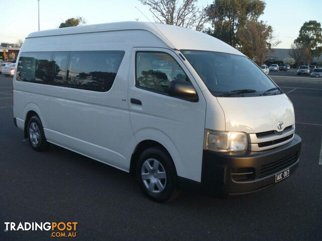 2009 TOYOTA HIACE COMMUTER TRH223R MY07 UPGRADE PEOPLE MOVER, 3 DOORS, 14 SEATS