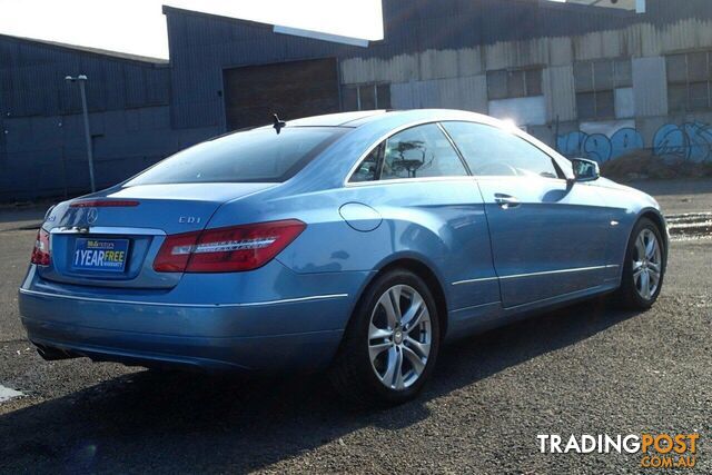 2011 MERCEDES-BENZ E250 CDI AVANTGARDE 207 MY11 COUPE, 2 DOORS, 4 SEATS