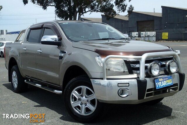 2012 FORD RANGER XLT 3.2 HI-RIDER (4X2) PX UTE TRAY, 4 DOORS, 5 SEATS