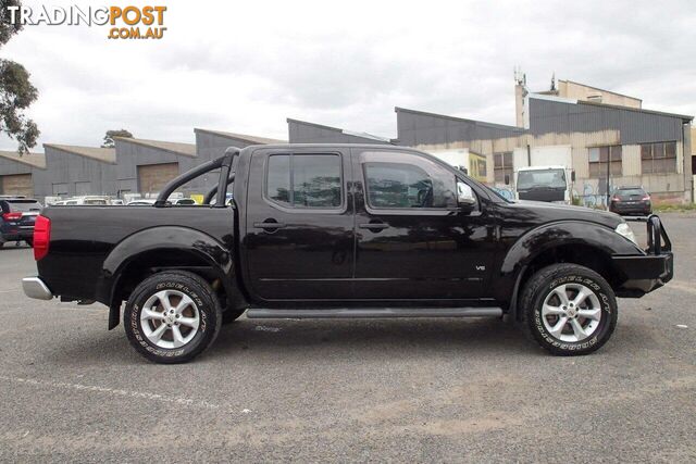 2013 NISSAN NAVARA ST-X (4X4) D40 MY12 UTE TRAY, 4 DOORS, 5 SEATS