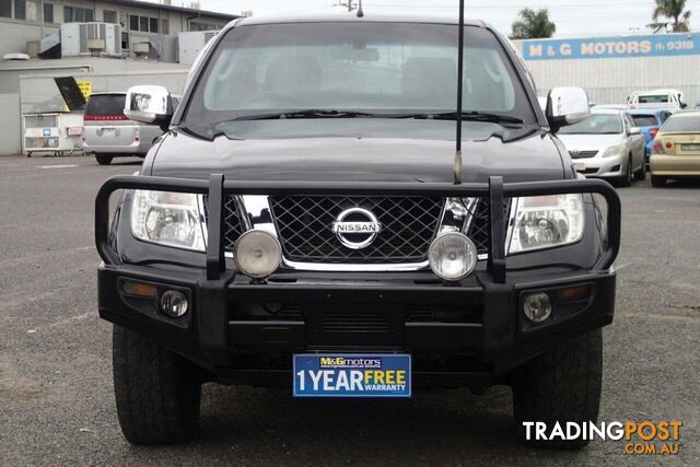 2013 NISSAN NAVARA ST-X (4X4) D40 MY12 UTE TRAY, 4 DOORS, 5 SEATS