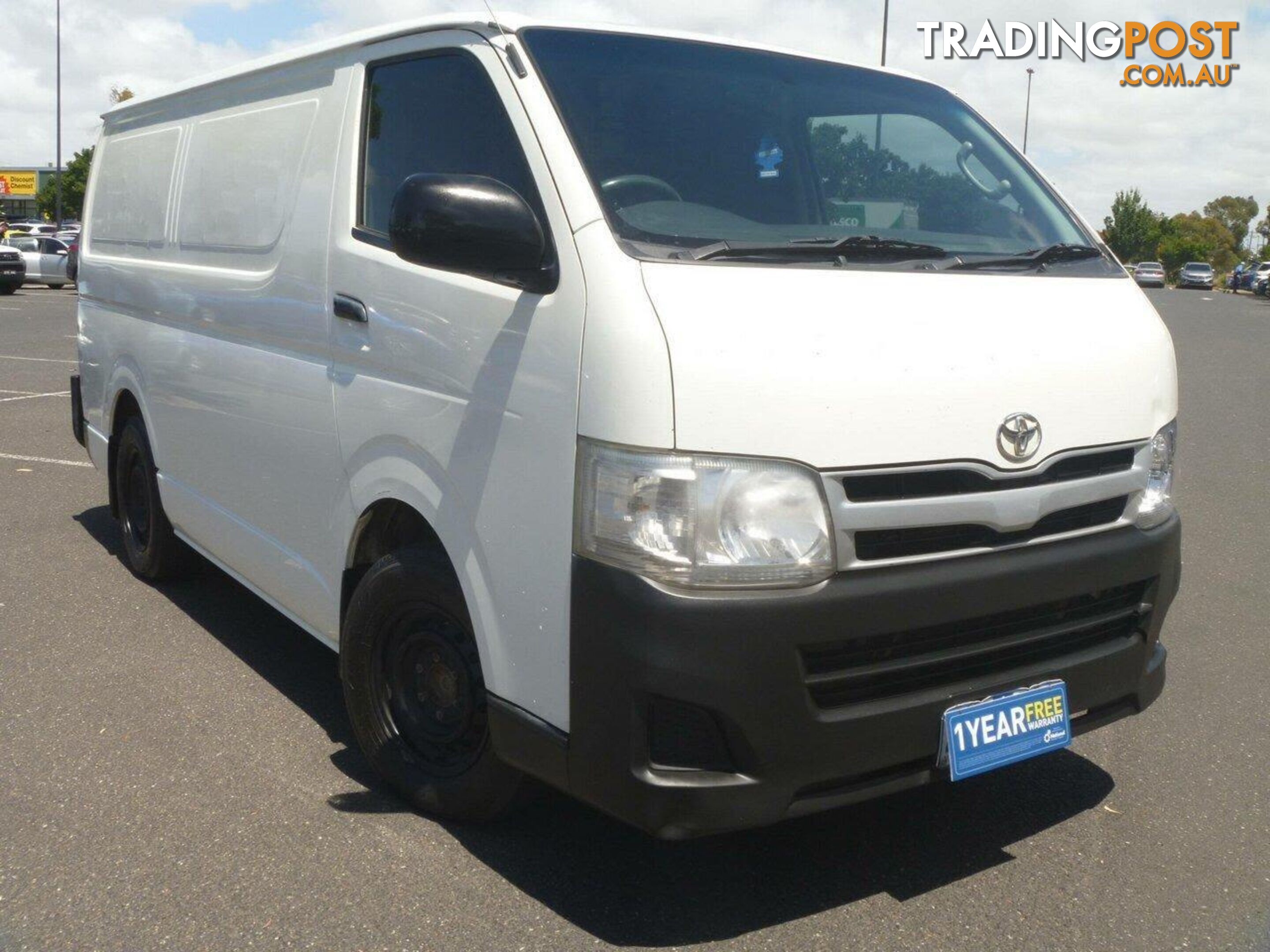 2013 TOYOTA HIACE LWB KDH201R MY12 UPGRADE COMMERCIAL, 4 DOORS, 3 SEATS