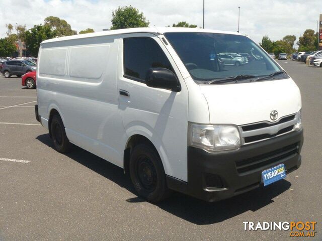 2013 TOYOTA HIACE LWB KDH201R MY12 UPGRADE COMMERCIAL, 4 DOORS, 3 SEATS