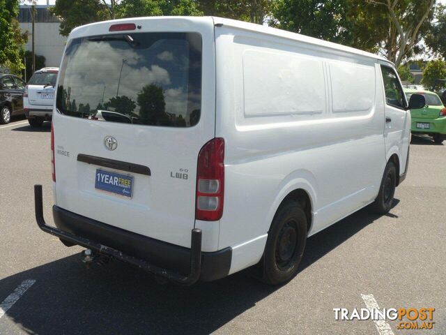 2013 TOYOTA HIACE LWB KDH201R MY12 UPGRADE COMMERCIAL, 4 DOORS, 3 SEATS